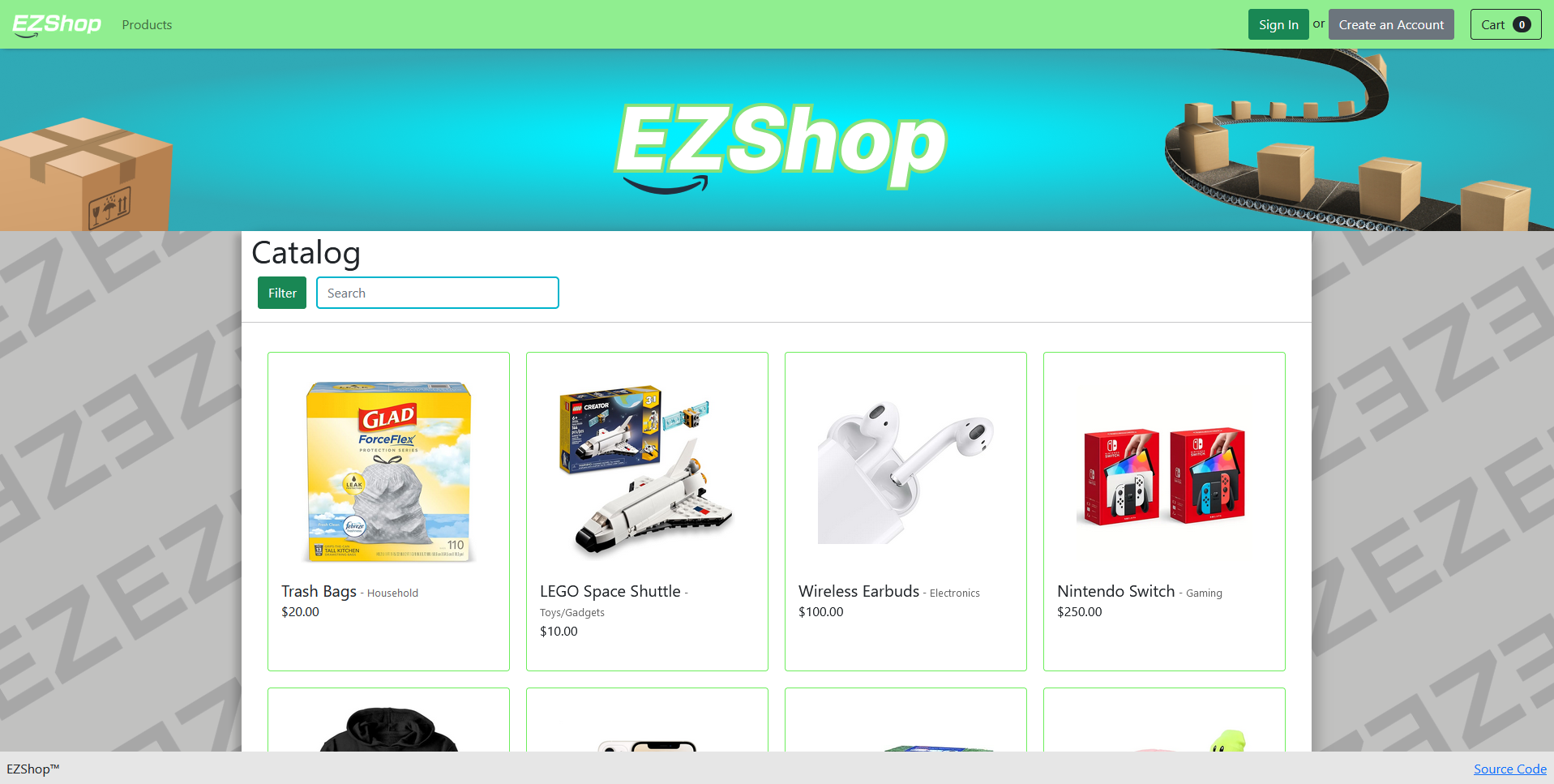 EZShop showcase